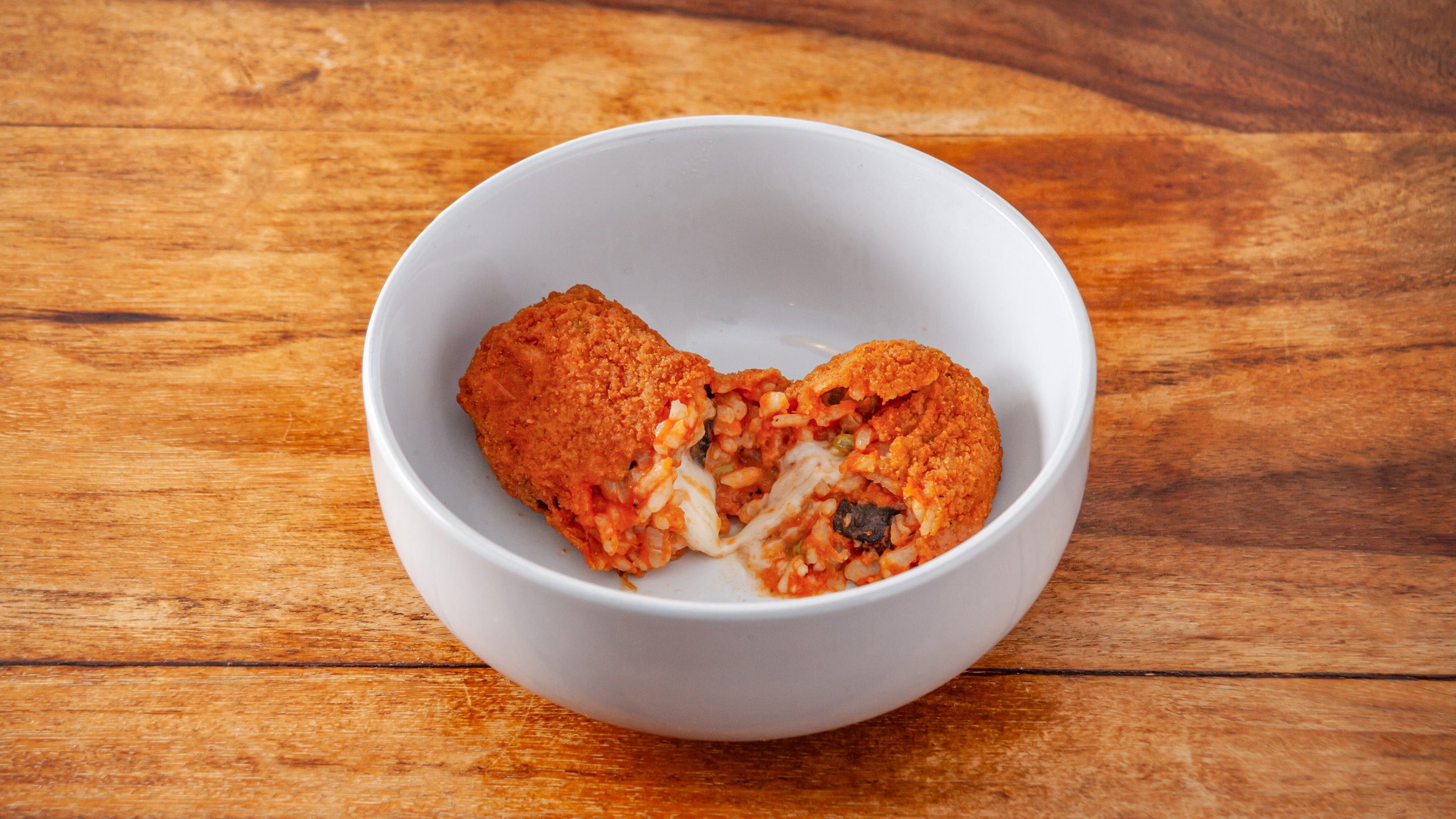 Mushroom & Pea Suppli